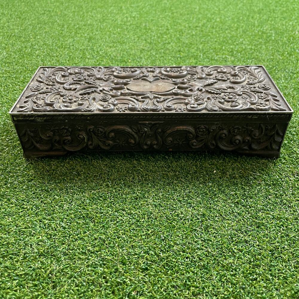 Vintage 1992 Godinger Silver Plated Jewelry Box